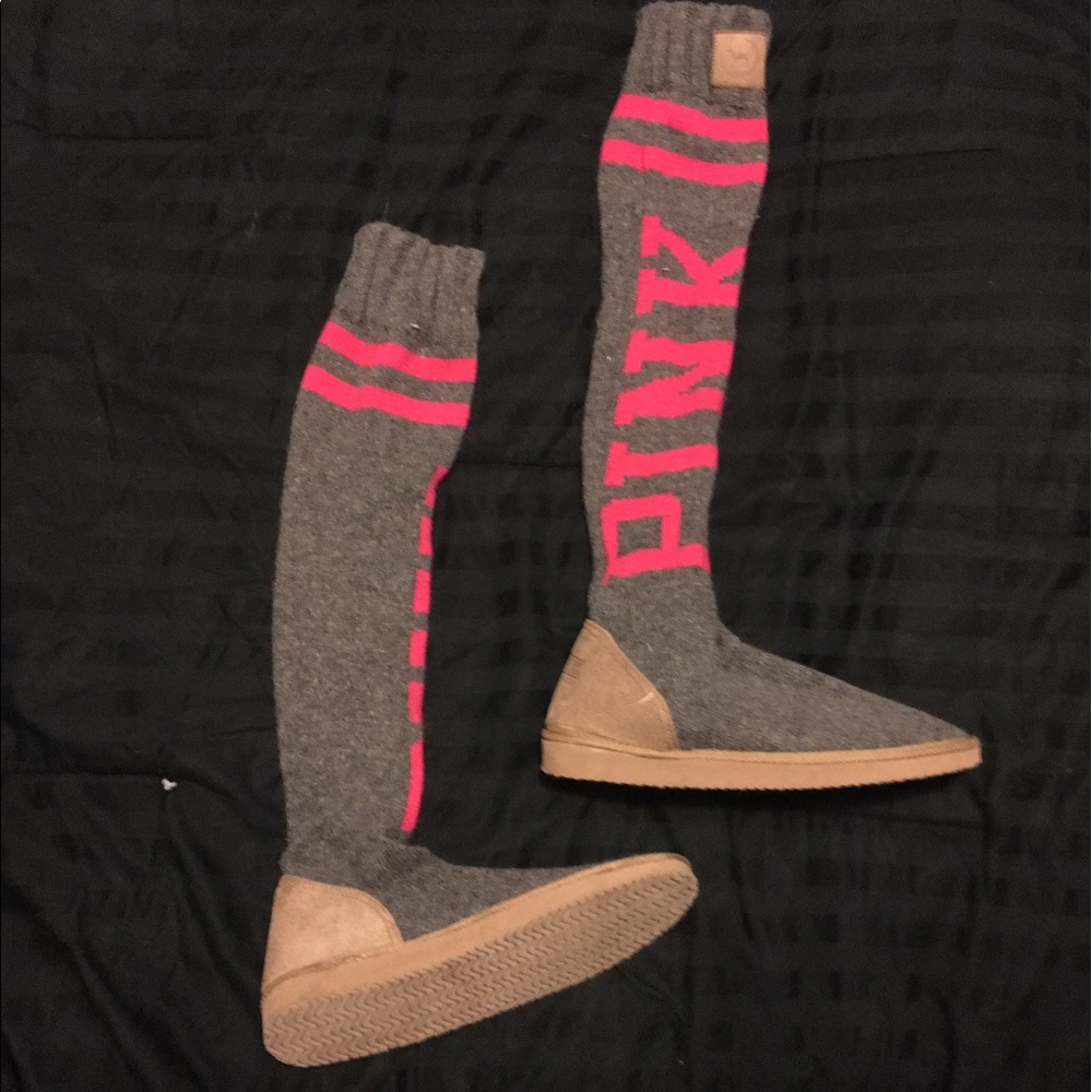 PINK VS Sock boots