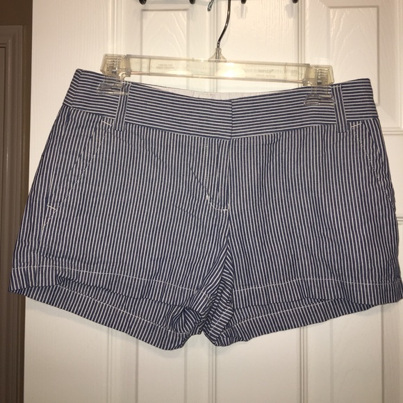 J. Crew Blue Stripped Shorts - Picture 2 of 3