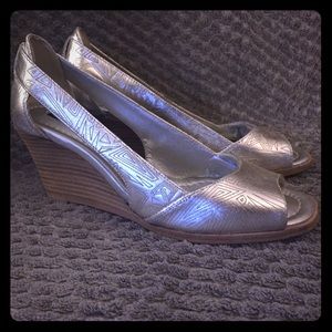 Alex Marie Silver Wedges