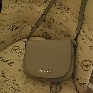 Michael kors  grey safiano /silver hardware
