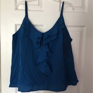🎉HP🎉 Blue Ruffle Cami