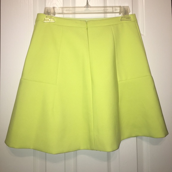 J. Crew Neon Yellow Flared Skirt - Picture 3 of 3