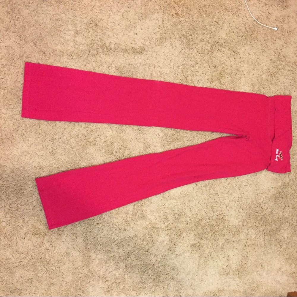Hot pink Hollister yoga pants