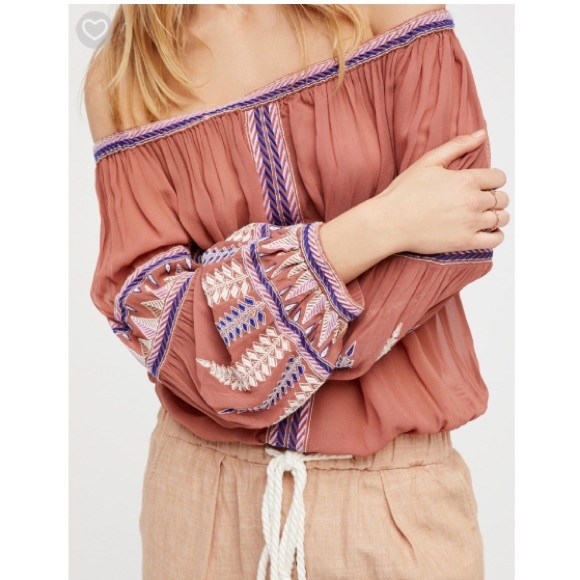 LAST CPL HOURS Free People Embroidered Bodysuit - Picture 4 of 5