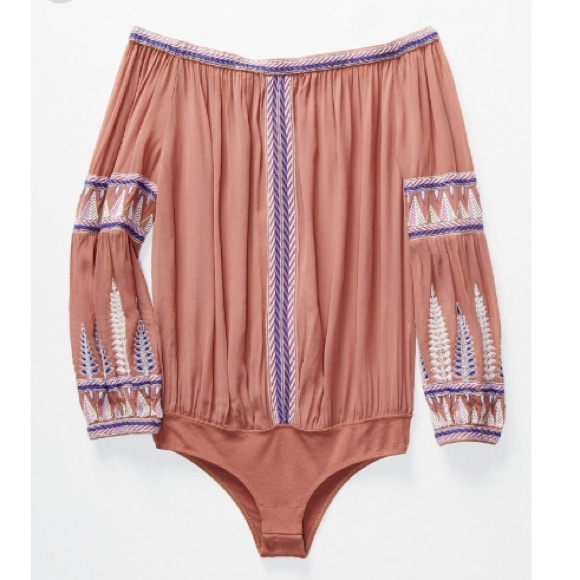 LAST CPL HOURS Free People Embroidered Bodysuit - Picture 5 of 5