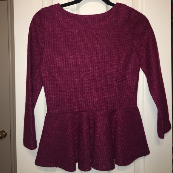 Anthropologie I've Got The Gem Drop Peplum Top - Picture 3 of 3