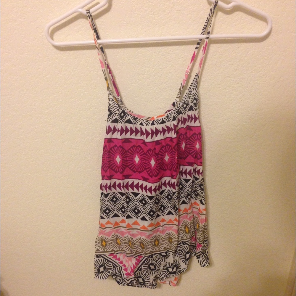 Old Navy Floral Tribal Patterned Tank