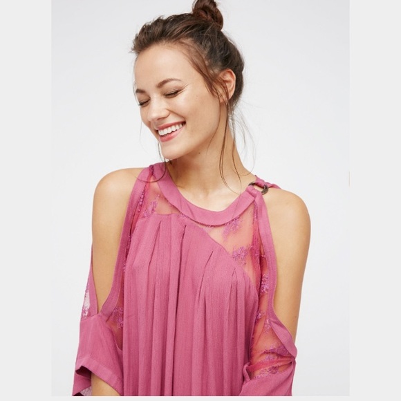 ⚡️2 HRS LEFT⚡️Free People Sheer Lace Tunic - Picture 3 of 4