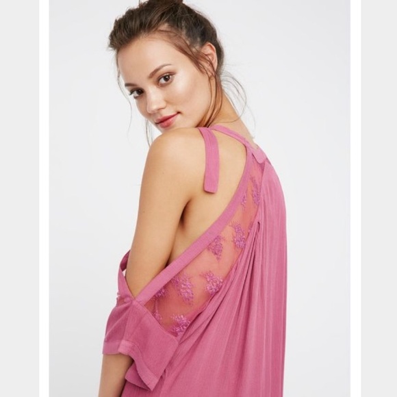 ⚡️2 HRS LEFT⚡️Free People Sheer Lace Tunic - Picture 4 of 4