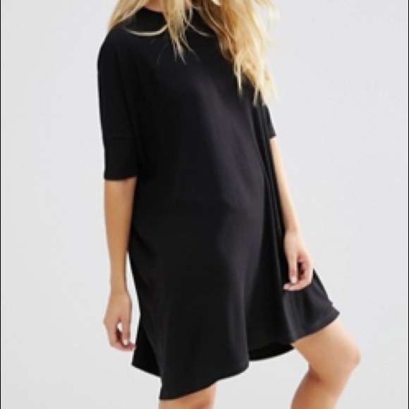 Asos T-Shirt Dress In Rib - Picture 2 of 3