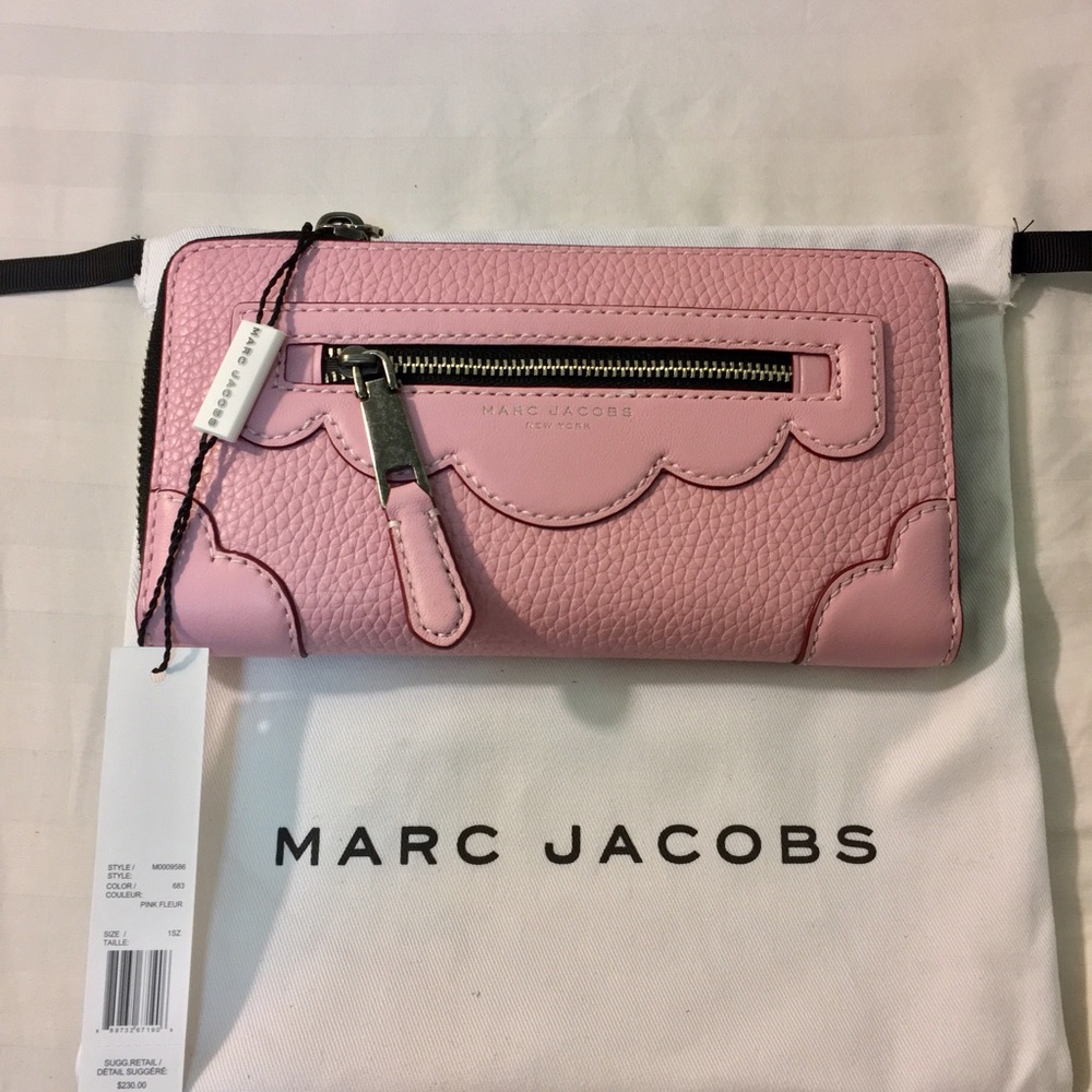 Marc Jacobs Haze Continental Zip Wallet Pink Fleur