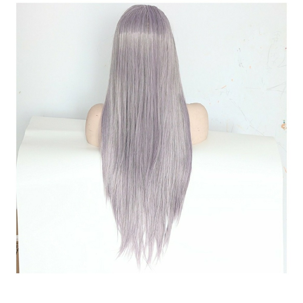 Pastel Purple Gray Long Wig 28-32 inches!! - Picture 5 of 6