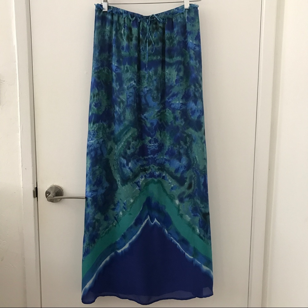 Madison Marcus tie dye maxi skirt