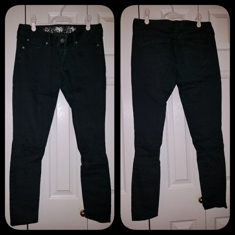 Dark Green Express Jeans