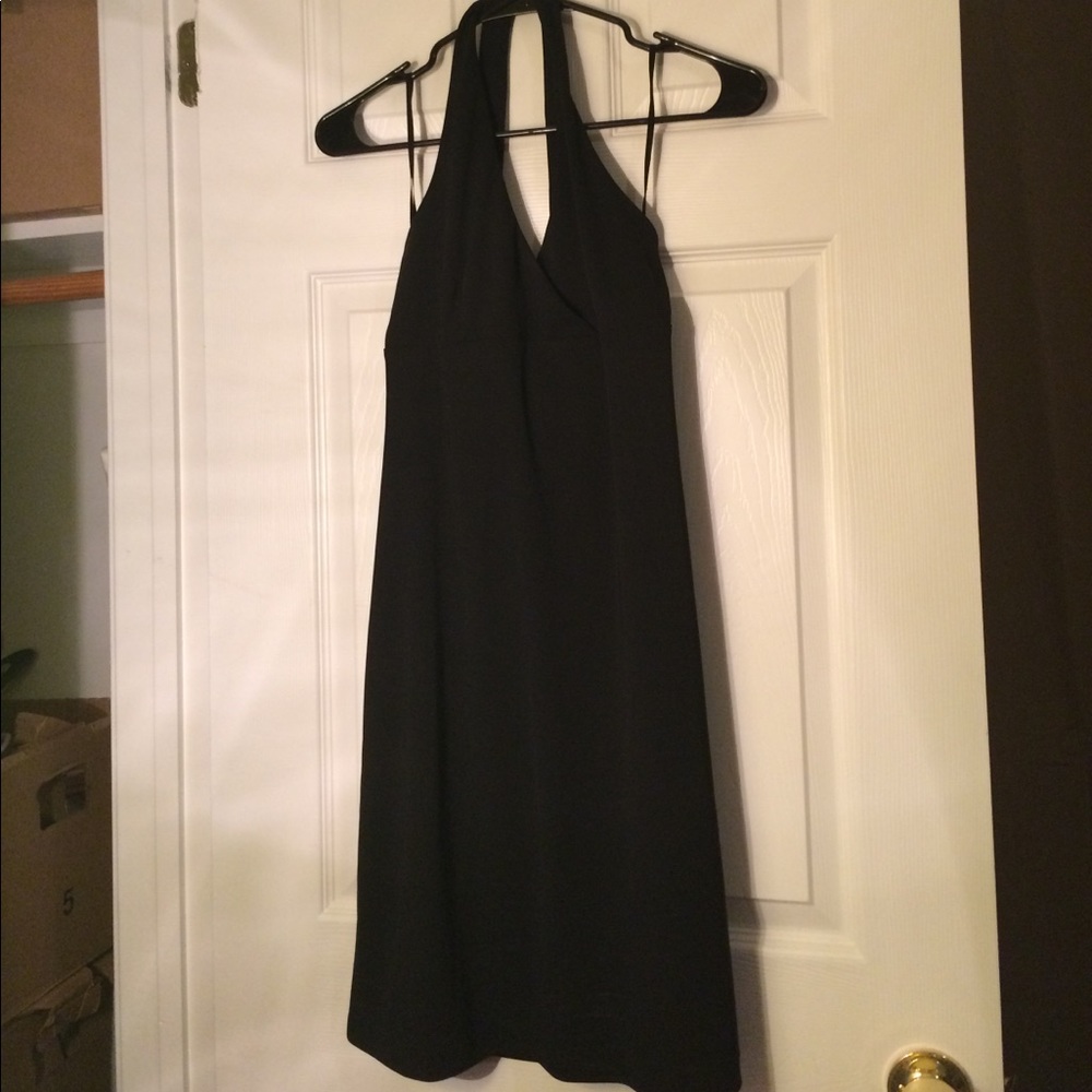 NWT Express black halter mini dress 5/6
