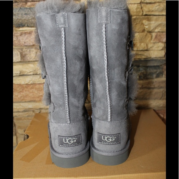 NIB UGG Tall Triplet Bailey Button Suede Boots - Picture 6 of 7