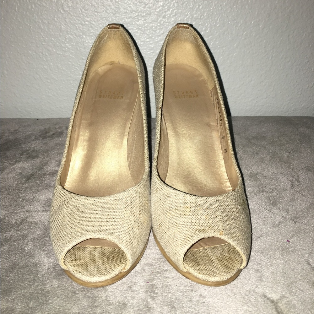 Stuart weitzman Lille Open - Toe Wedge Pump