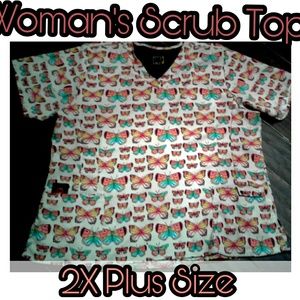 Plus size Scrub Top