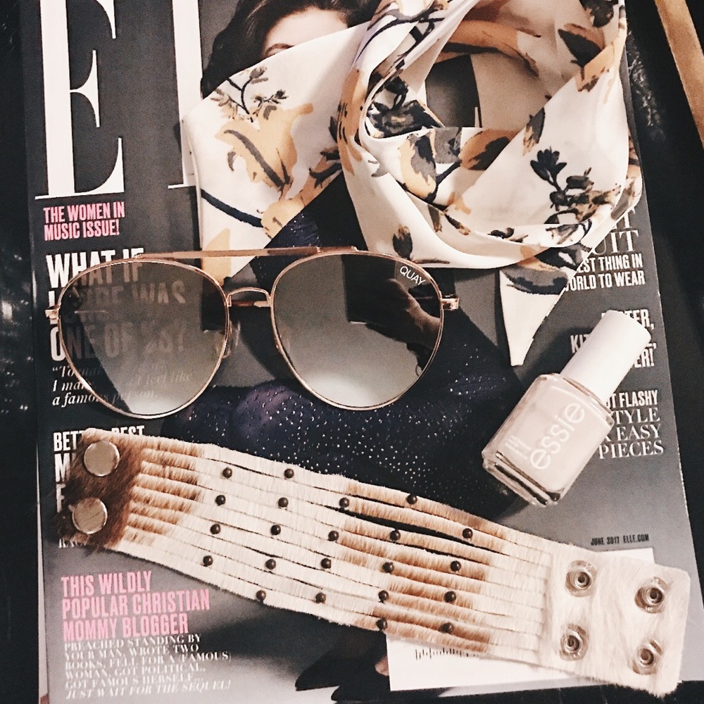 Genuine Leather Studded Cuff