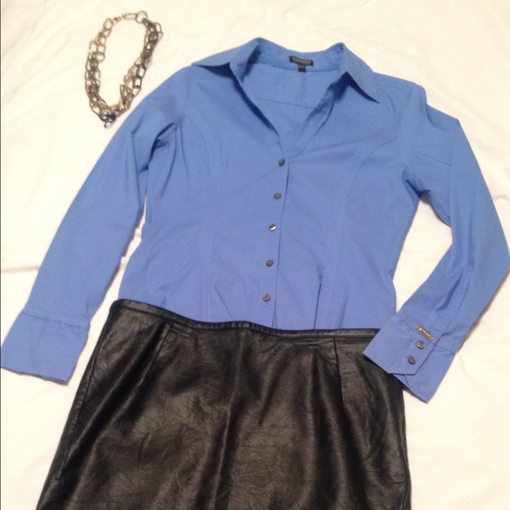 Express, Light Blue dress shirt size small