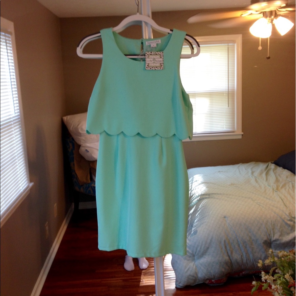 Mint Peplum Dress