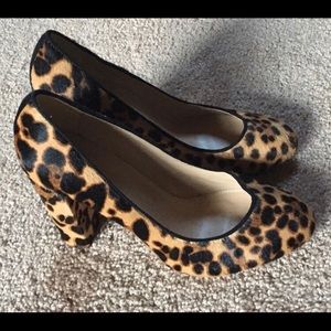 J Crew Collection Etta Calf Hair Pumps 6.5