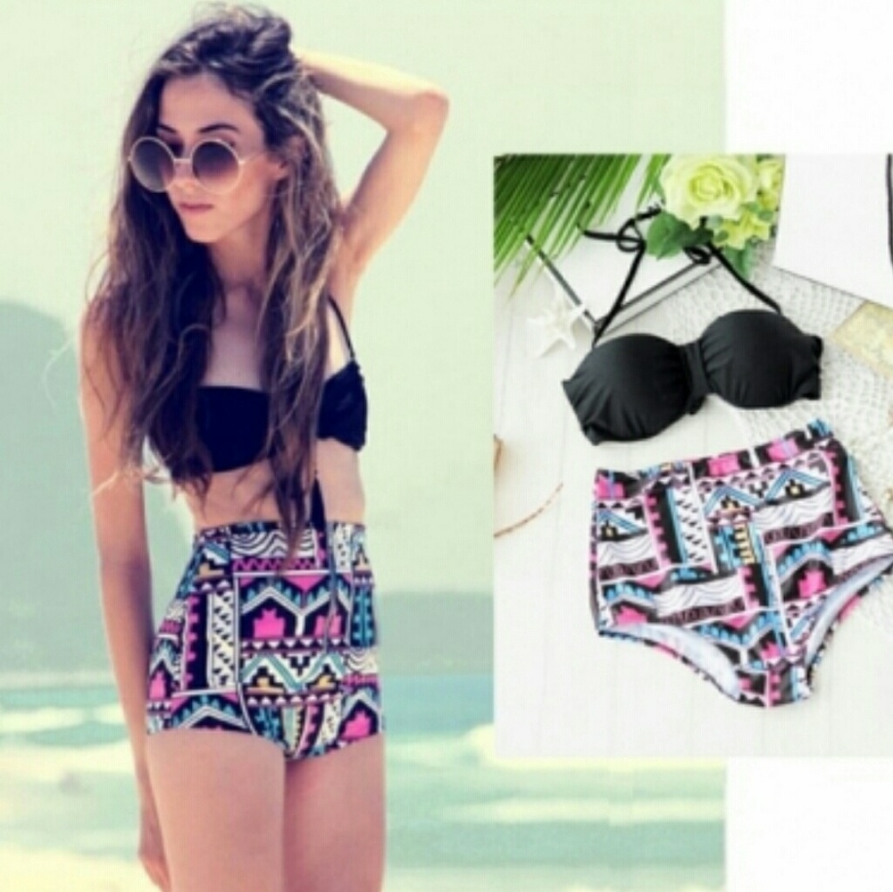 High waisted bikini