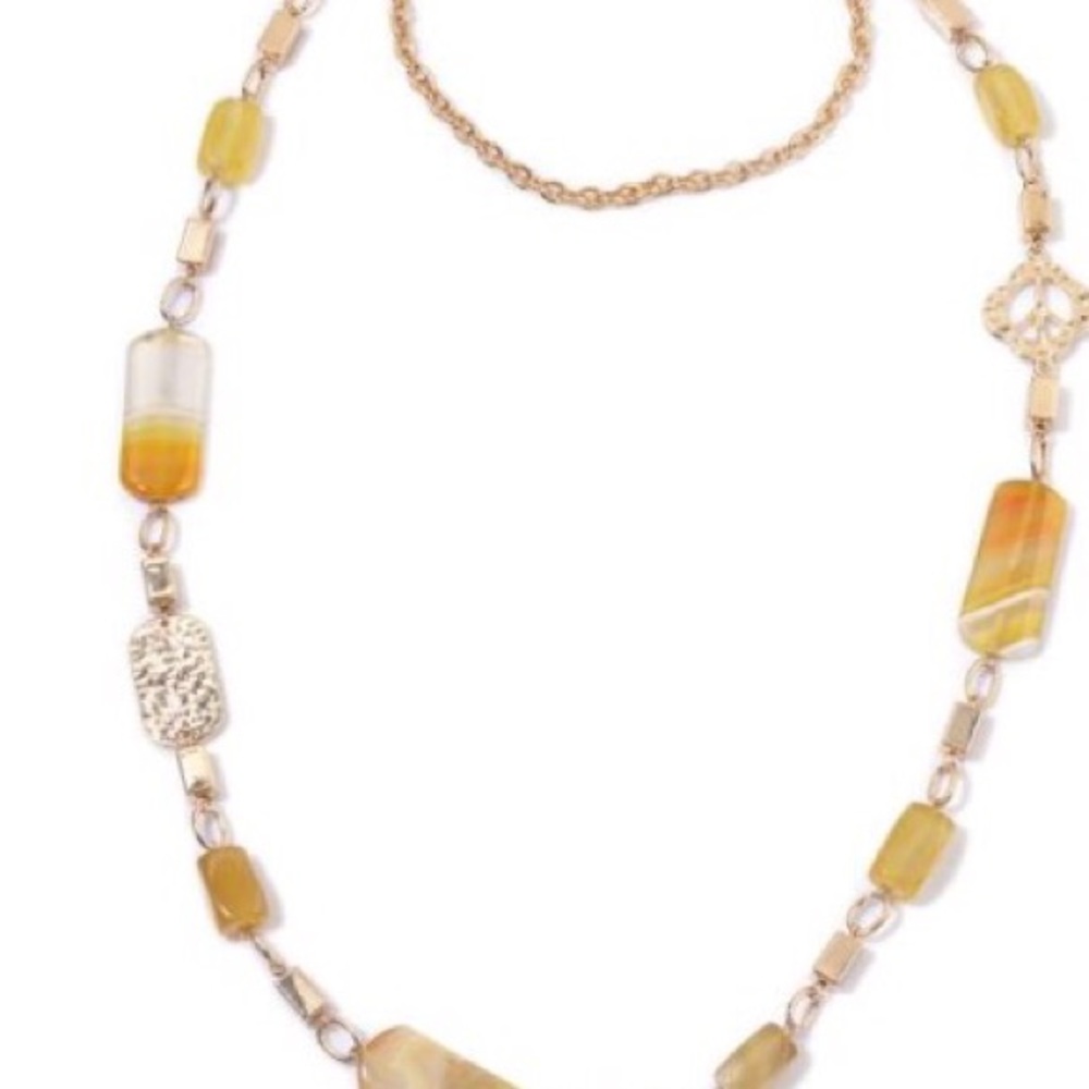 Yellow Agate Necklace
