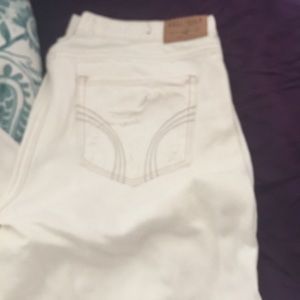 Hollister white jeans