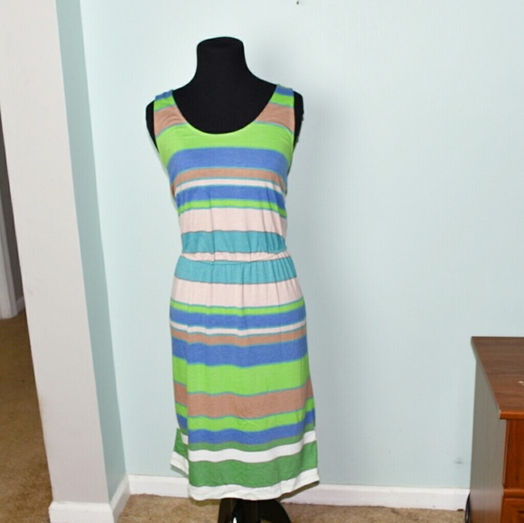 Dresses & Skirts - Adorable Multi Colored Striped Sun Dress