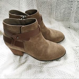 Brown ankle booties