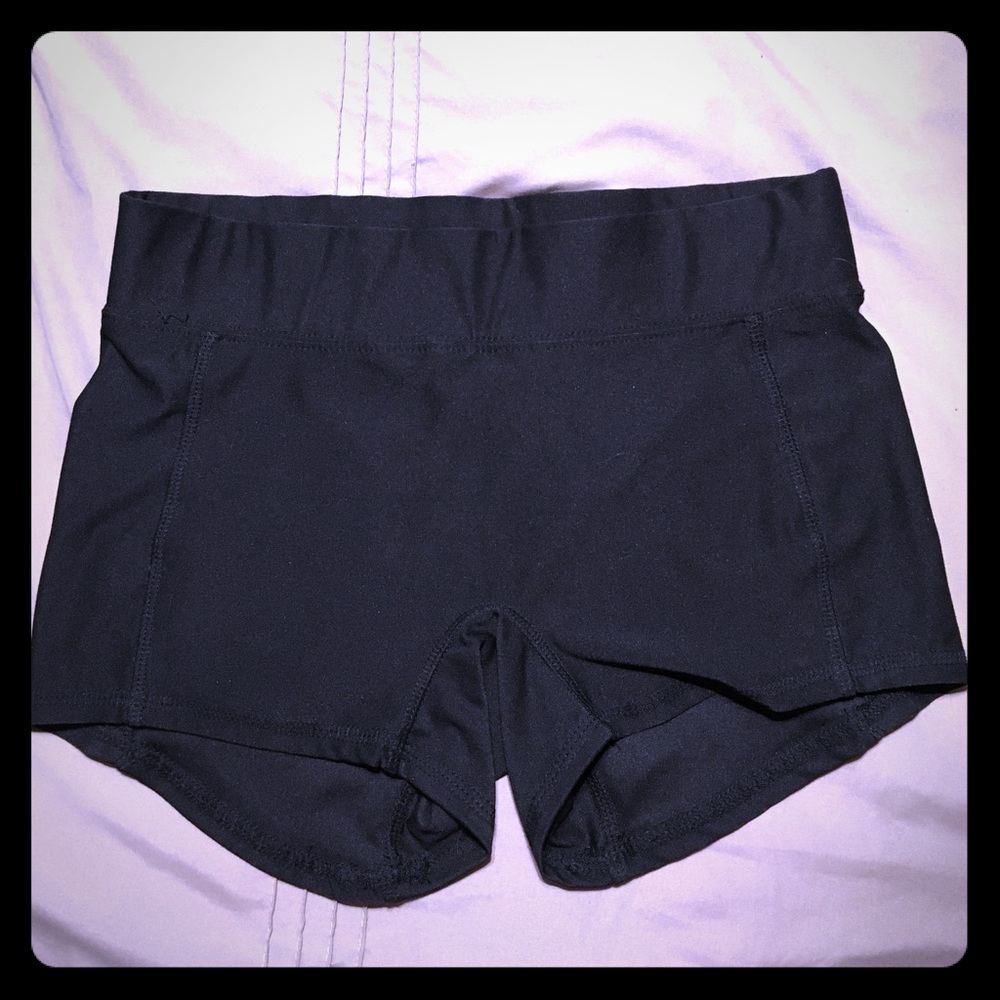 Never worn black compression shorts.