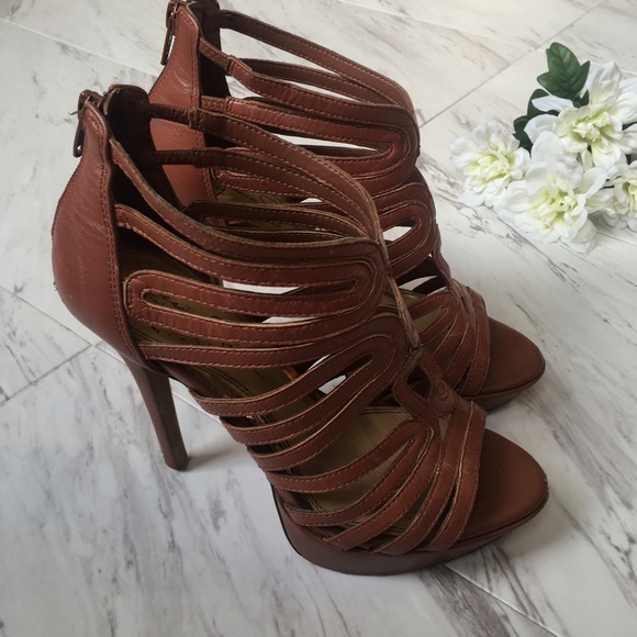 Jessica Simpson Shoes - Jessica Simpson Dark Tan Heels