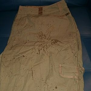 Distressed Cargo Pants