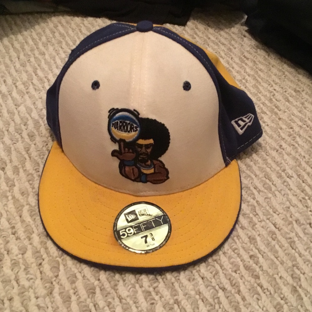 New Era 7 3/8 cap Hat Golden State Warriors