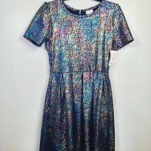 Lularoe Medium Nicole mermaid print NWT