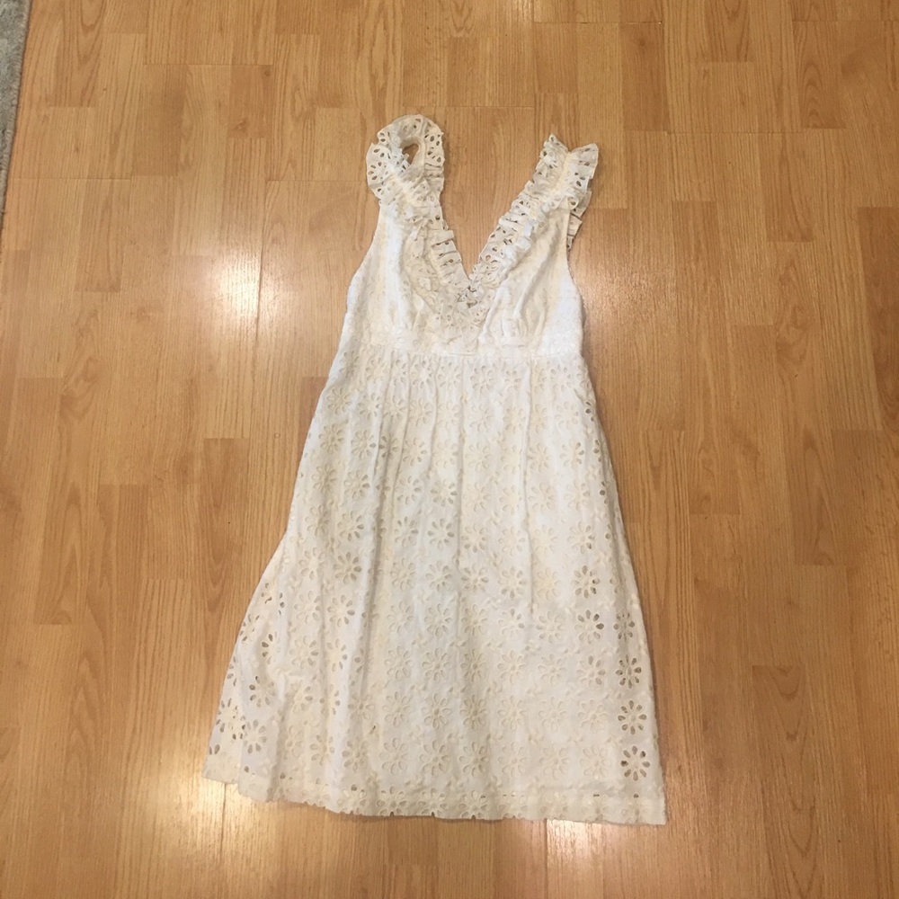 White Eyelet Lace Dress Sz 2!