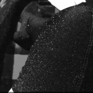 Black sparkly thigh highs