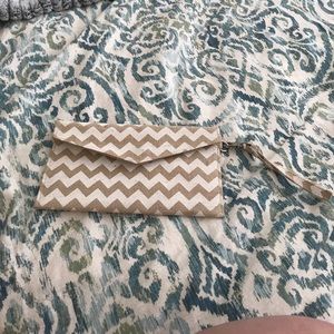 Chevron Wristlet