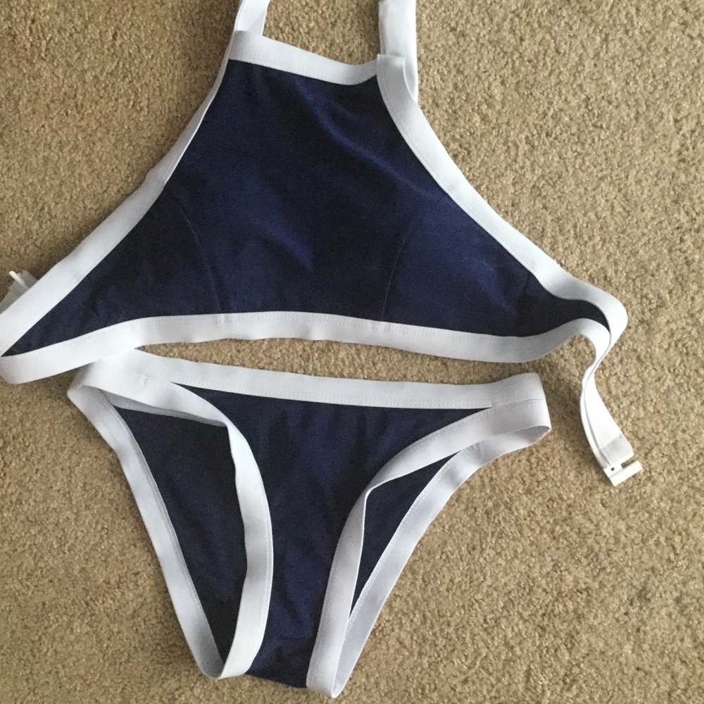 Halter top bathing suit
