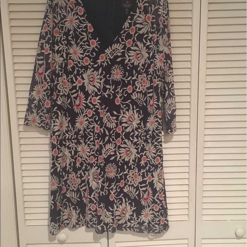 Embroidered swing dress