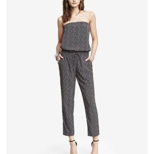EUC Express Strapless Printed Jumpsuit
