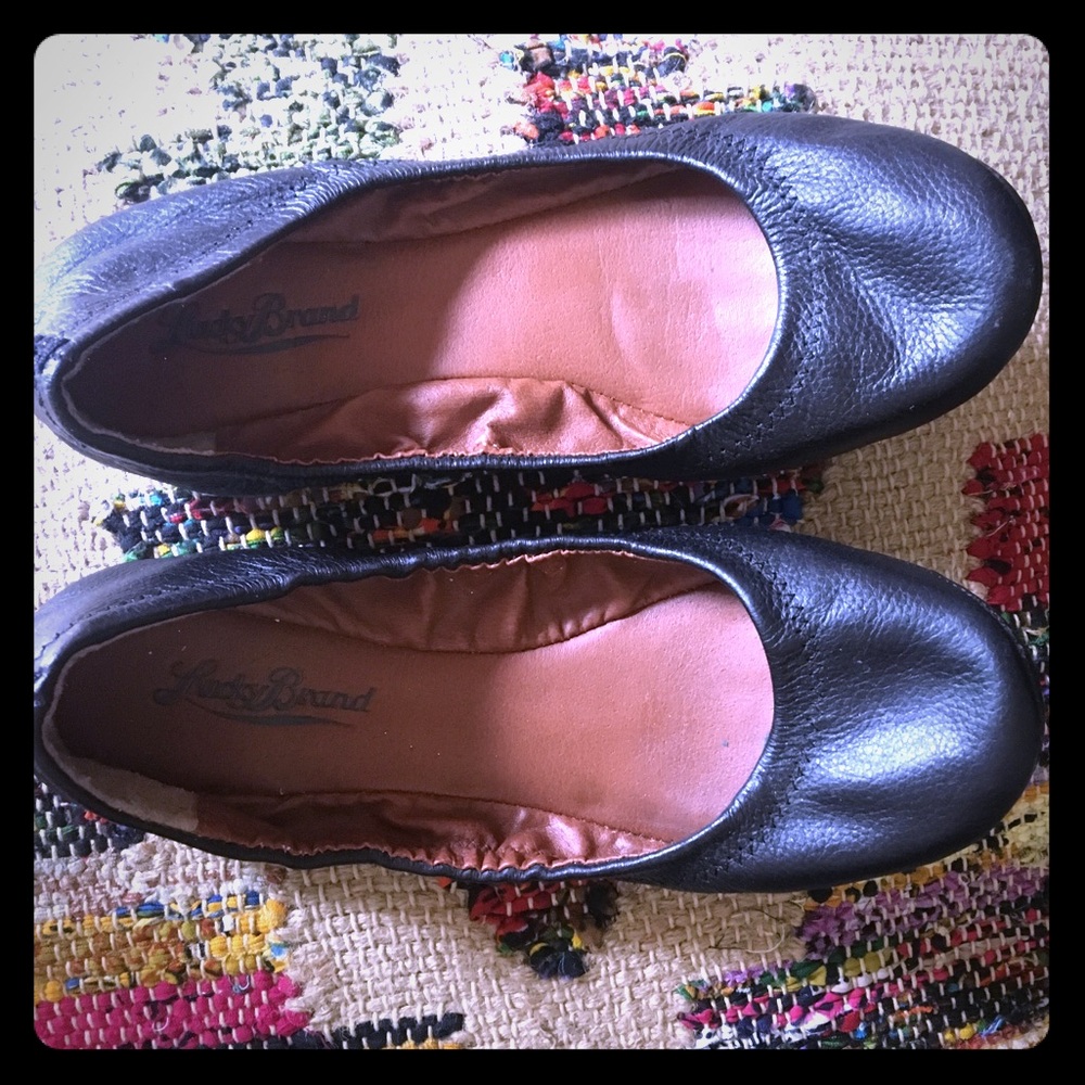 Lucky Brand Erin Leather Ballet Flats