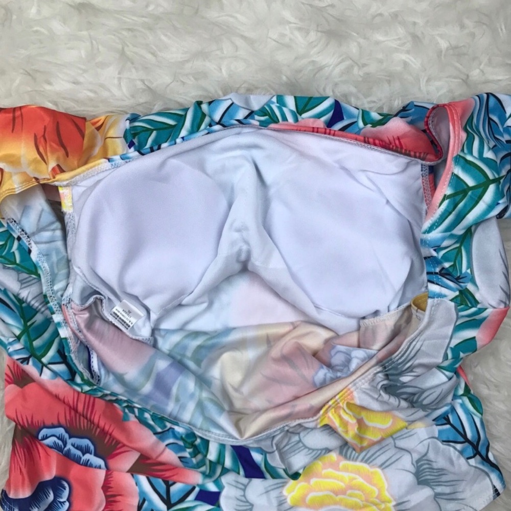 Bora Bora Floral Off the Shoulder One Piece - Picture 6 of 8