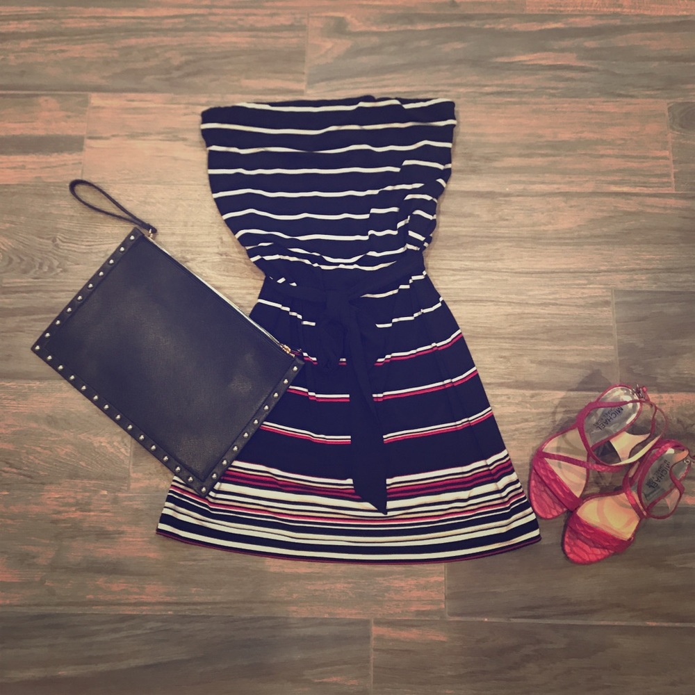 White House Black Market Strapless Dress