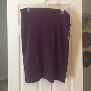 NWT LuLaRoe Purple Cassie skirt