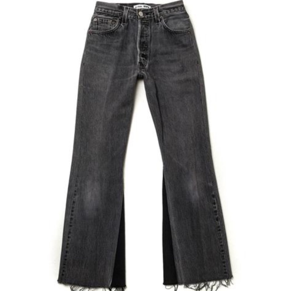 ❌SOLD❌RE/DONE Leandra High Rise Crop Flare Black