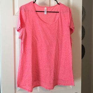 Heathered Neon Pink LuLaRoe Classic T