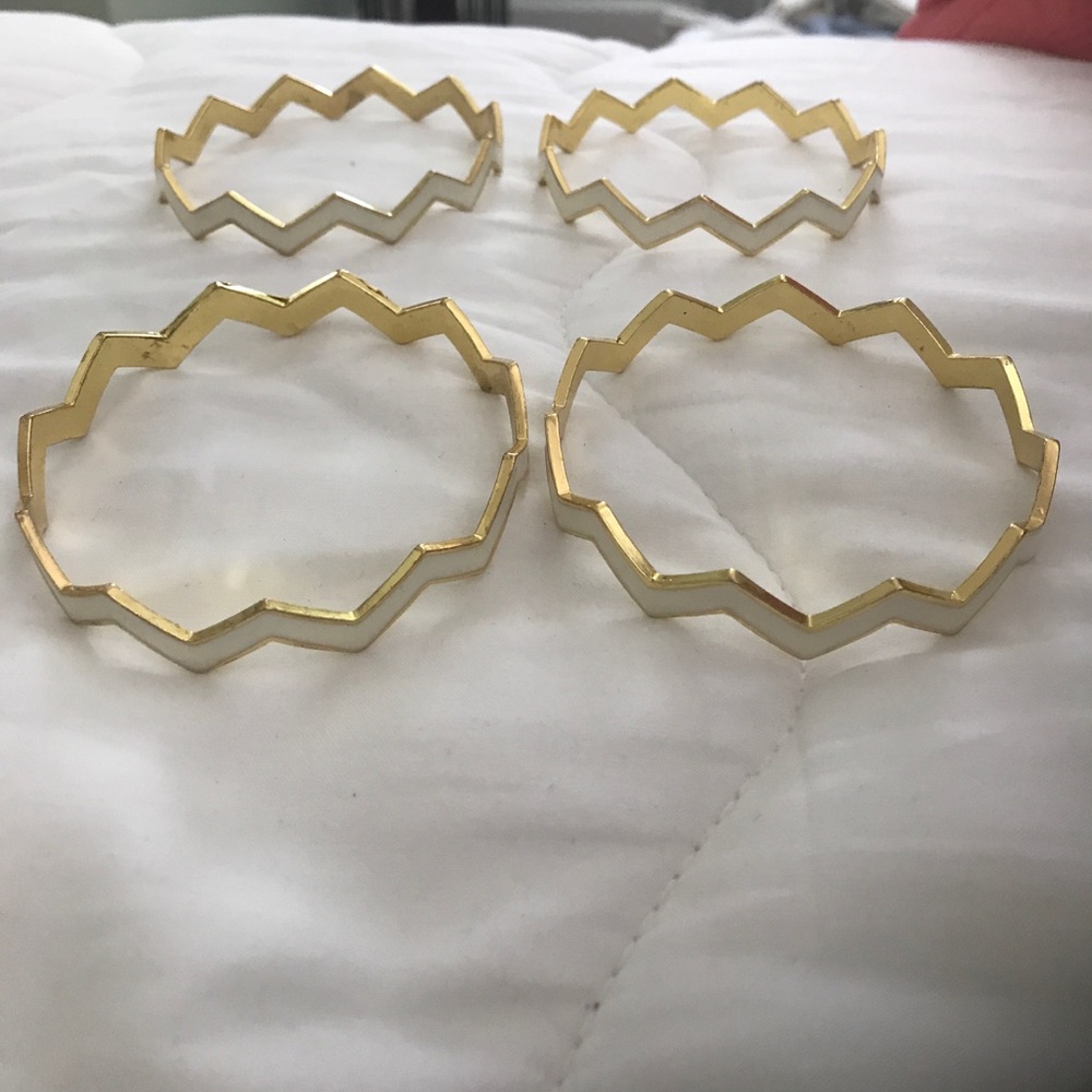 White stackable bangles - Picture 2 of 2
