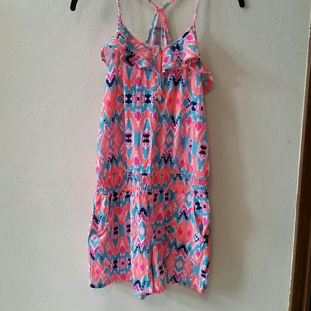 Bright print romper